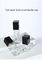 50ml রিফিলযোগ্য প্লাস্টিক পাম্প বোতল স্বচ্ছ স্কয়ার লিকুইড ফাউন্ডেশন এসেন্স