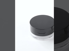 20 গ্রাম পরিষ্কার প্লাস্টিকের লস পাওয়ার ফিনিশিং পাওয়ার কসমেটিক জার মিরর ঢাকনা সহ